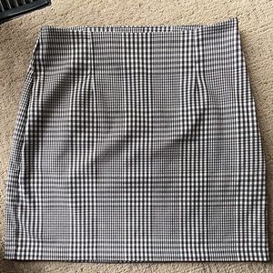 Plaid mini skirt